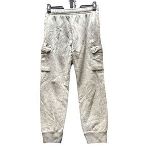 Nike Pants Adult Medium (29x26) Gray Cargo Pockets Jogger Fleece Sweatpants Mens